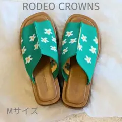 【RODEO CROWNS WIDE BOWL】 厚底ニットサンダル Мサイズのサムネイル