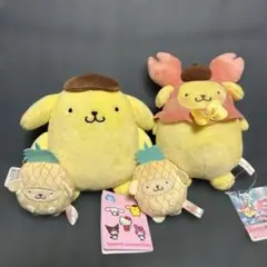 奏*い様 ポムポムプリン　ぬいぐるみ　4個セット