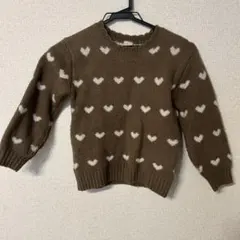 petit main ハート柄セーター　ニット　Lサイズ