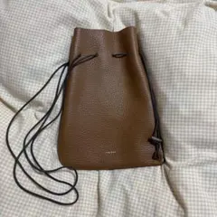 Hender Scheme 巾着 ショルダーバッグ zacc ブラウンのサムネイル