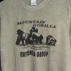 オールド　マウンテンゴリラ Tシャツ　カーキ