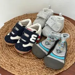 子供靴3足セット- Miki House ミキハウス H&M Attipas