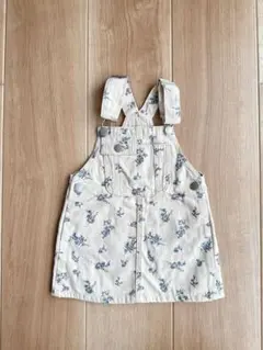 GAP デニムジャケットと花柄ジャンパースカートセット 90cm