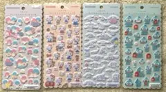 【匿名配送】ふわふわサンリオキャラクターズし〜る 4枚　まとめ売り