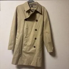 ベージュ ベネトンダブルブレスト トレンチコート