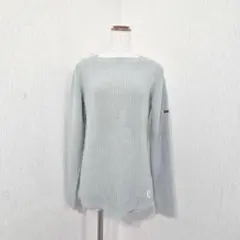 フィルーズダルボー フランス製コットンニット（XS）ライトグレー セーター