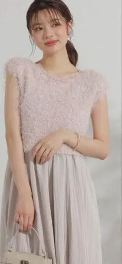 【新品】フェザーニット&キャミワンピースproportion