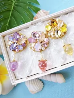 【箱発送】夏 いちご 赤pink トロピカルcolor♡中サイズ