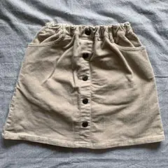 【美品】グローバルワークキッズ　ジュニア　150 ベージュコーデュロイスカート