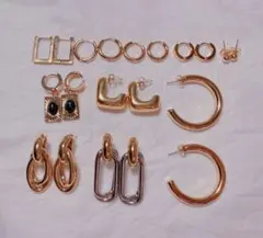 ピアス まとめ売り ゴールドカラー 10点セット