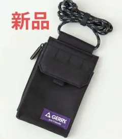 【新品】 GERRY ジェリー スマホポーチ ミニ ショルダー ブラックのサムネイル