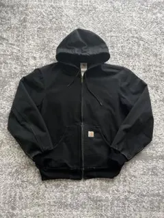 2021年8月生産 USA製 カーハート　アクティブジャケット J131ブラック カーハート carhartt アクティブジャケット フード フルジップ J131