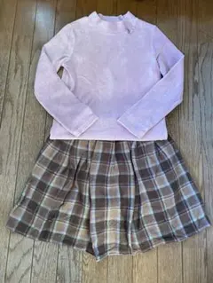 ａｎｙFAM カットソー・フレアスカート　140