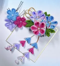 つまみ細工髪飾り 七五三成人式 和装　卒業式 前撮り　お祭り 着物小物 謝恩会