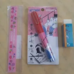 ムーミン スティッキールはさみ 定規 消しゴムセット