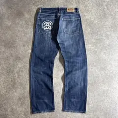 00s 10s old stussy SSリンク デニムパンツ スリム Iラインのサムネイル