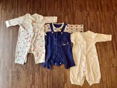 ベビー用長袖カバーオール3点セット　70サイズ