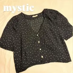 mystic ミスティック ドットブラウス 半袖のサムネイル