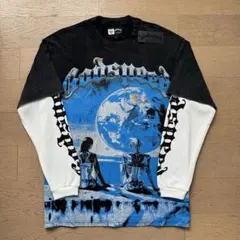 美式ストリート ヴィンテージ長袖Tシャツ 男女兼用 春秋 カジュアル 1155