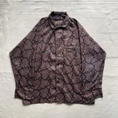 ~00's Christian Dior ペイズリー柄 パジャマシャツ