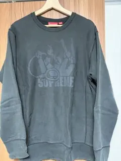Supreme ブラックトレーナー　激レア Mサイズ　紙タグ