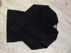 H&M リブ編み ブラックニット 長袖