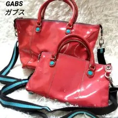 GABS ガブス ショルダーバッグ ハンドバック 2way エナメル セットのサムネイル