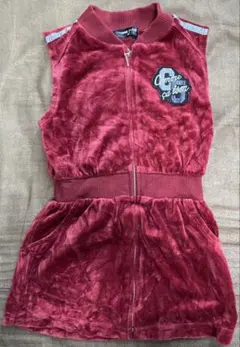 COMME CA ISM ベルベット ノースリーブワンピース 90 ベロア