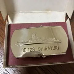 SHIRAYUKI ベルトバックル 海上自衛隊 護衛艦 しらゆき DD-123