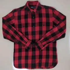 Polo by Ralph Lauren 赤黒チェックネルシャツ 160