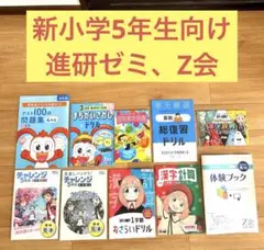 小学生5年生向けドリルと問題集セット　進研ゼミ　Z会