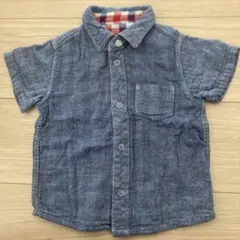 べべ　ダブルガーゼ　リバーシブル　シャツ