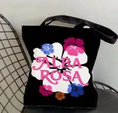 新品ALBA ROSA トートバッグ ハイビスカス柄のサムネイル