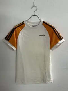 adidas ホワイト オレンジ Tシャツ M