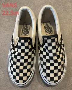 VANS 22.5㎝★チェッカースリッポン