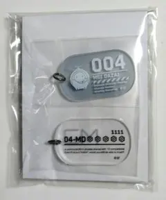 シャレマニ クリアIDタグ風ネックレス＆メッセージカードセット メイ