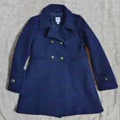 GAP KIDS ネイビー ダブルブレスト コート M