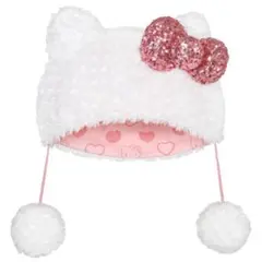 ハローキティ 猫耳帽子 スパンコール付き