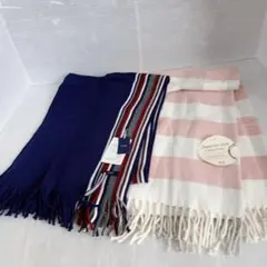 新品 タグ付 まとめて 2点 レディース マフラー ストール ひざ掛け