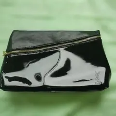 ​【非売品】イヴサンローラン YSL ノベルティ エナメルポーチ ブラック