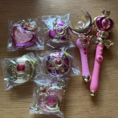 セーラームーン 変身コンパクトミラー ロッドスティック　セット　カプセルトイ