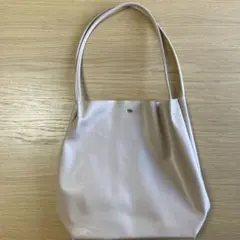 Legato Largo ベージュ ロングハンドルエコレザートートバッグ