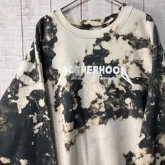 古着　長袖　スウェット 裏起毛　タイダイ　ブリーチ　アメカジ ゆるだぼ