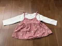 RELA. 花柄刺繍 キャミソール風ドッキングトップス 秋冬