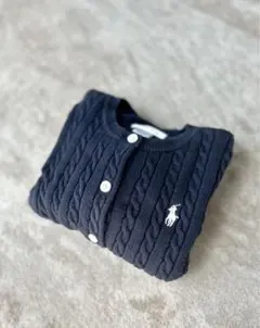 【85センチ】ラルフローレン　ベビー　カーディガン（ネイビー）