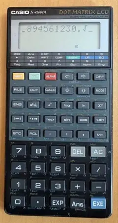 CASIO fx-4500PA 生産終了モデル　関数電卓