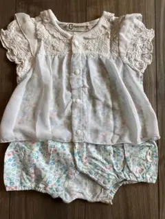 【CROISSANCE BEBE】女の子用　ロンパース 70