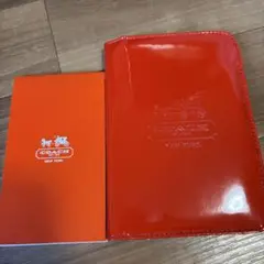 COACH パスポートケース　メモパッド　赤