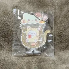 サンリオ シークレットカスタムアクリルチャーム　ネコソーダ はなまるおばけ