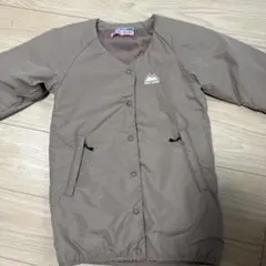 FIRST DOWN キッズ ノーカラー 中綿ジャケット 120 ベージュのサムネイル